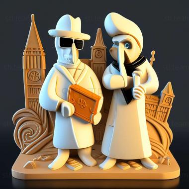 3D model Spy vsSpy III Arctic Antics game (STL)